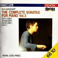 Musical Heritage Society : Pires - Mozart Sonatas 8, 10 & 11